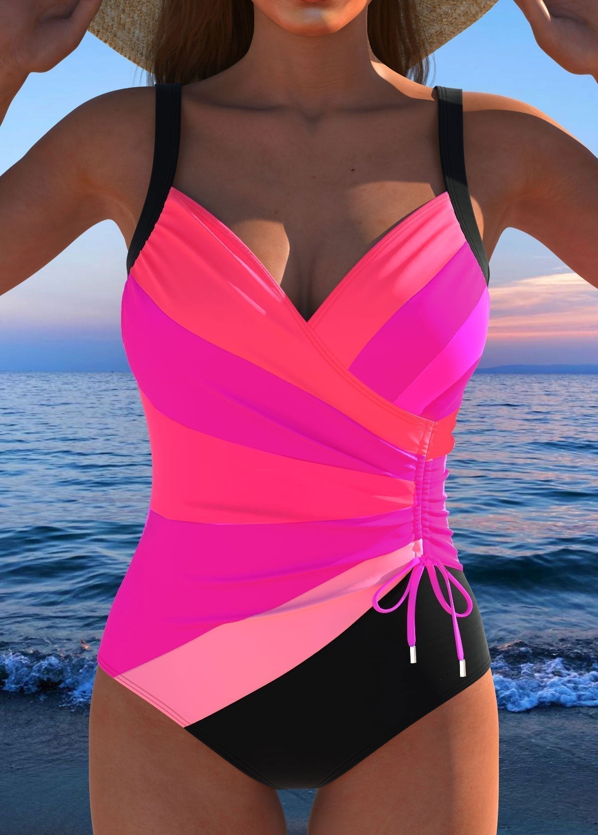 Kylie | Women's Tummy Control Printed Swimsuit