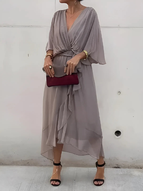 Camila | Timeless Wrap Mid-Length Dress