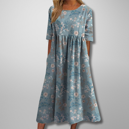 Wren | Relaxed Floral Mid-Length Dress