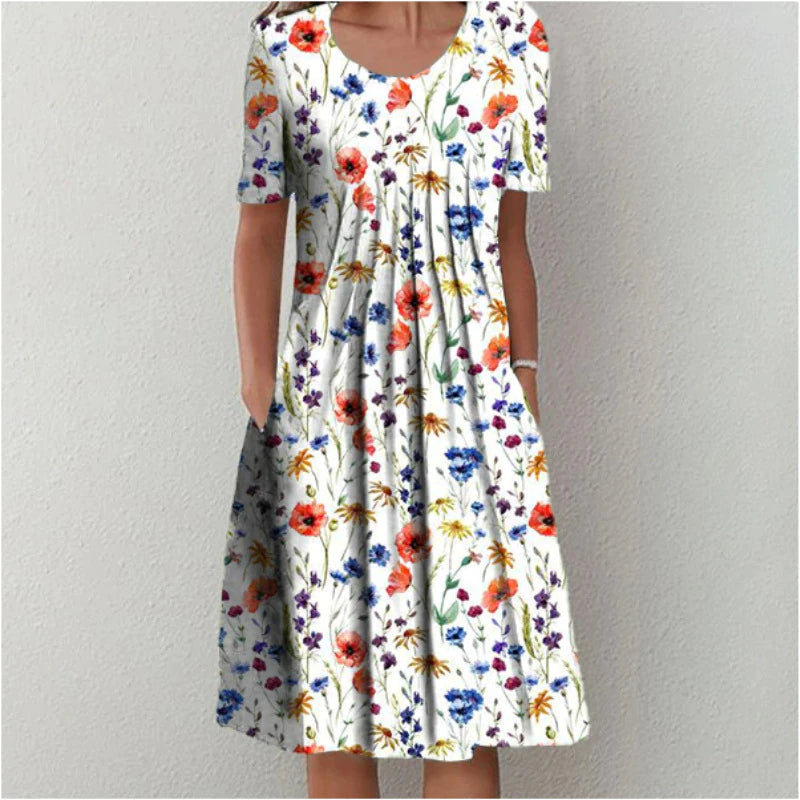 Alexis | Stylish and Everyday Floral Dress with Pockets
