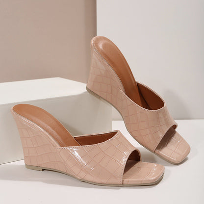 Tricia | Women's Leather Wedge Cushioned Shoes
