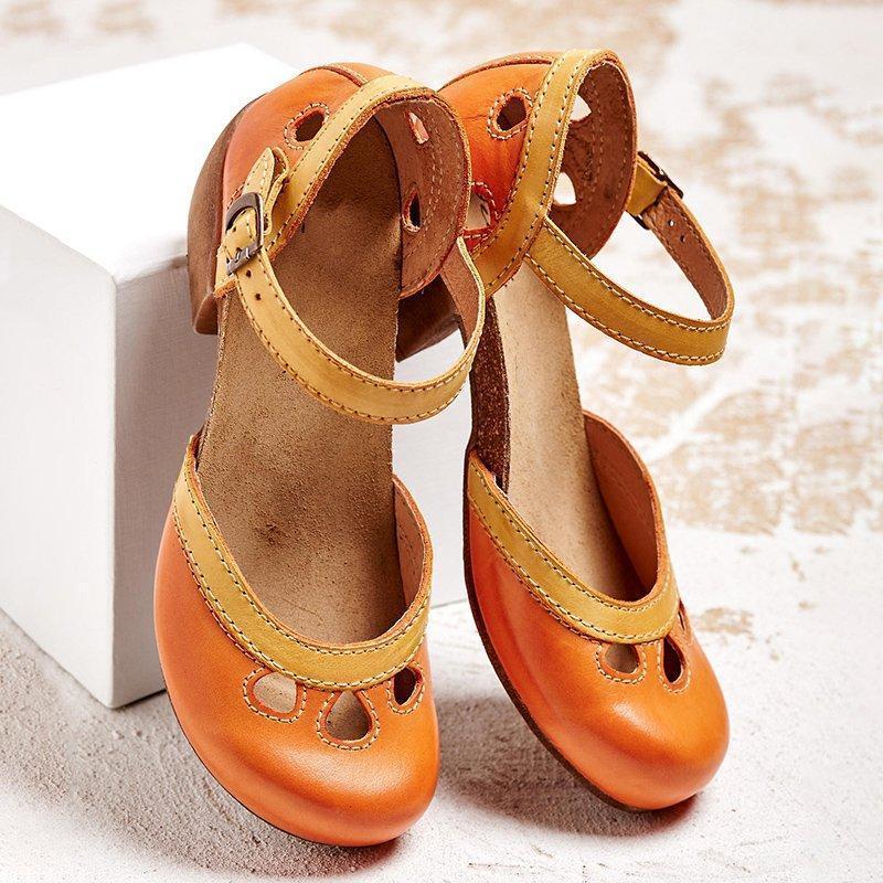 Linda | Women's Orthopedic Low Heel Flat Sandals
