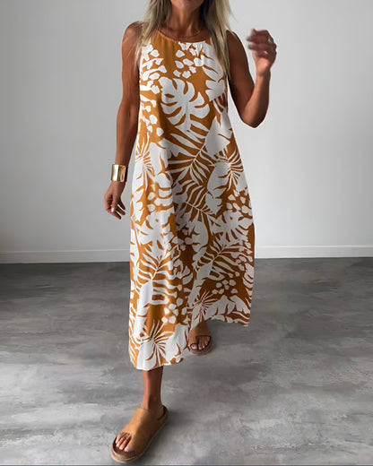 Gianna | Women's No-Sleeve Draped Refined Dress Evening