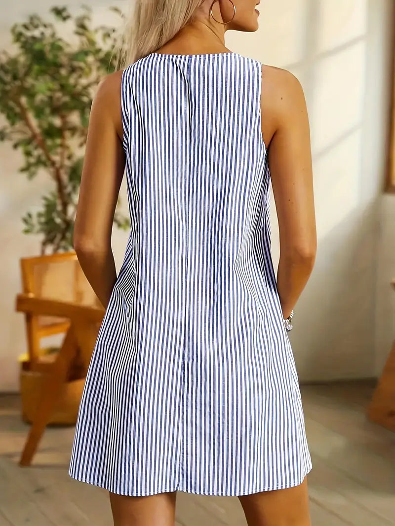 Sofia | Stylish Striped Summer Dress with Pockets