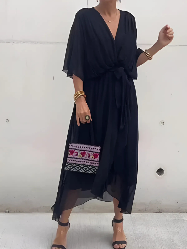Camila | Timeless Wrap Mid-Length Dress