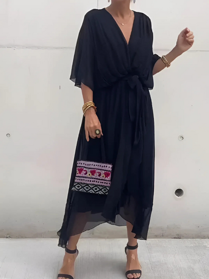 Camila | Timeless Wrap Mid-Length Dress