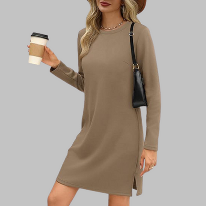 Sadie | Comfortable Full Sleeve Round Neck Dress