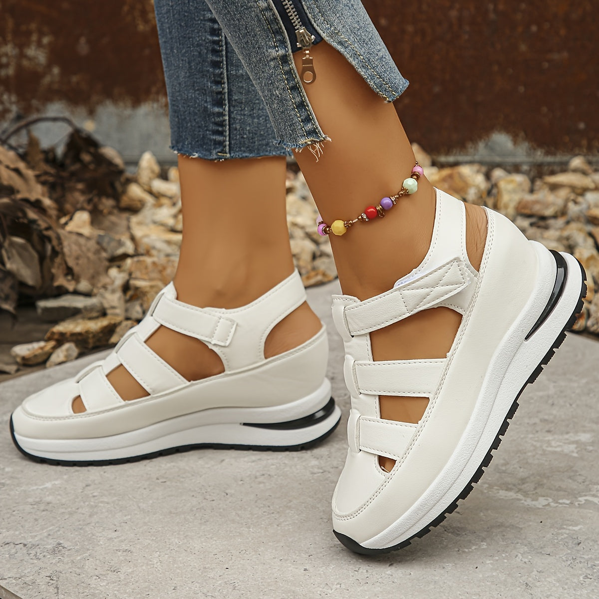 Andrea | Women's Platform Adjustable Sandals