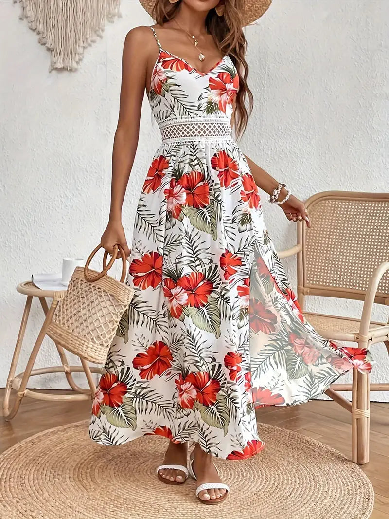 Mila | Women's Wedding Guest Botanical Mid-Length Dress Summer 2026