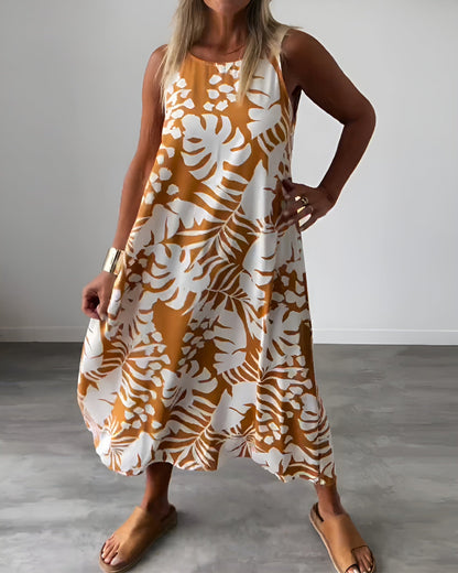 Gianna | Women's No-Sleeve Draped Refined Dress Evening