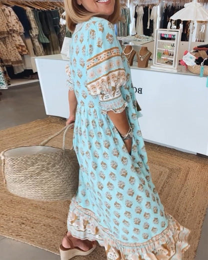 Melody | Bohemian Midi Tassel Dress