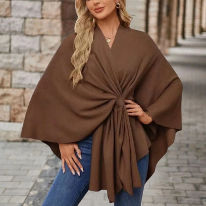 Aubrey | Refined Draped Poncho