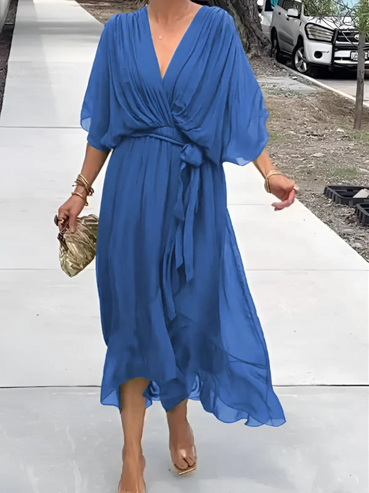 Camila | Timeless Wrap Mid-Length Dress