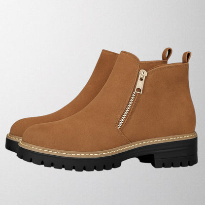 Alice | Women's shoe with round toe and side zip fastening