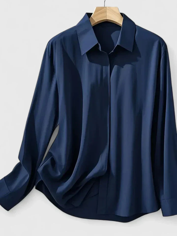 Donna | Women's Refined Button Down Shirt with Concealed Placket
