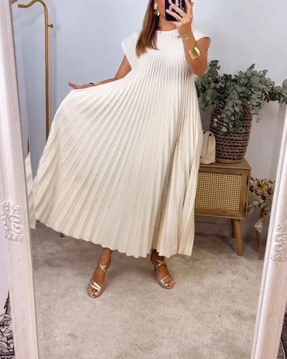 Elizabeth | Women's Flowy Pleated Maxi Dress Cocktail