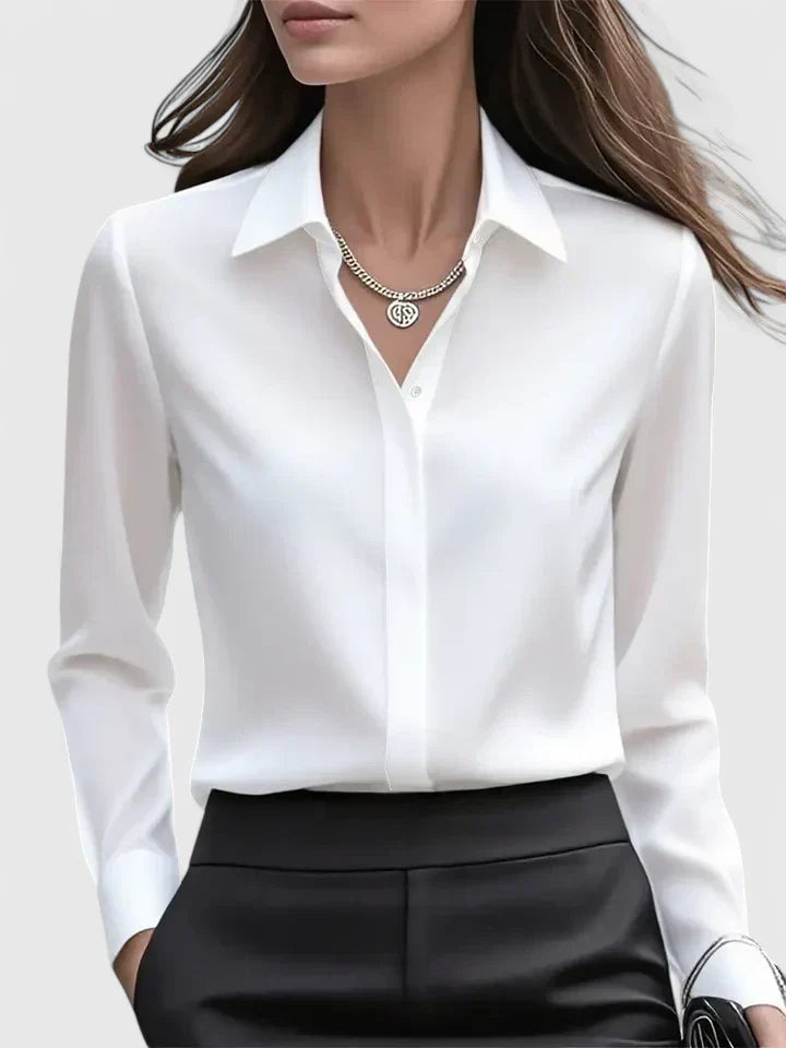Donna | Women's Refined Button Down Shirt with Concealed Placket