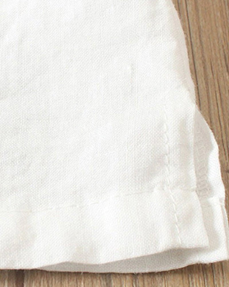 Alice | Women's Button Front Crew Neck Short Sleeve Relaxed Top