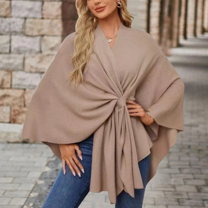 Aubrey | Refined Draped Poncho