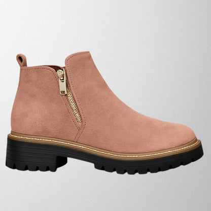 Alice | Women's shoe with round toe and side zip fastening