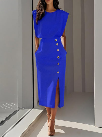 Naomi | Effortless Charm Mid-Length Dress