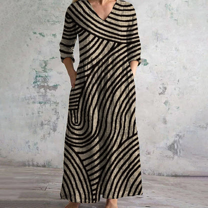 Sophia | Vintage Striped dress