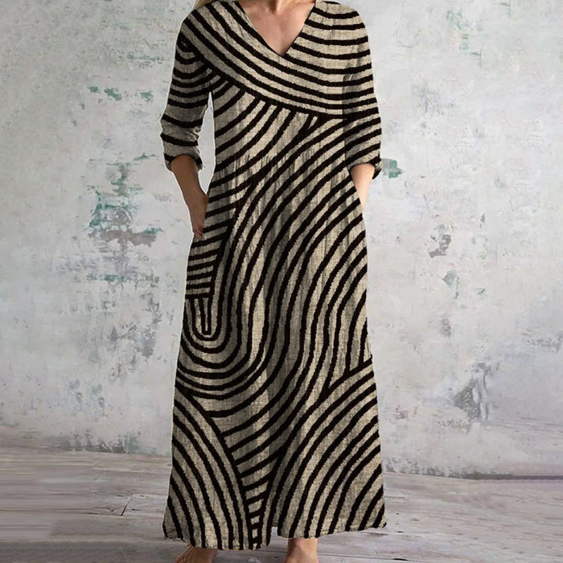 Sophia | Vintage Striped dress