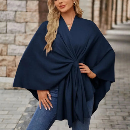 Aubrey | Refined Draped Poncho