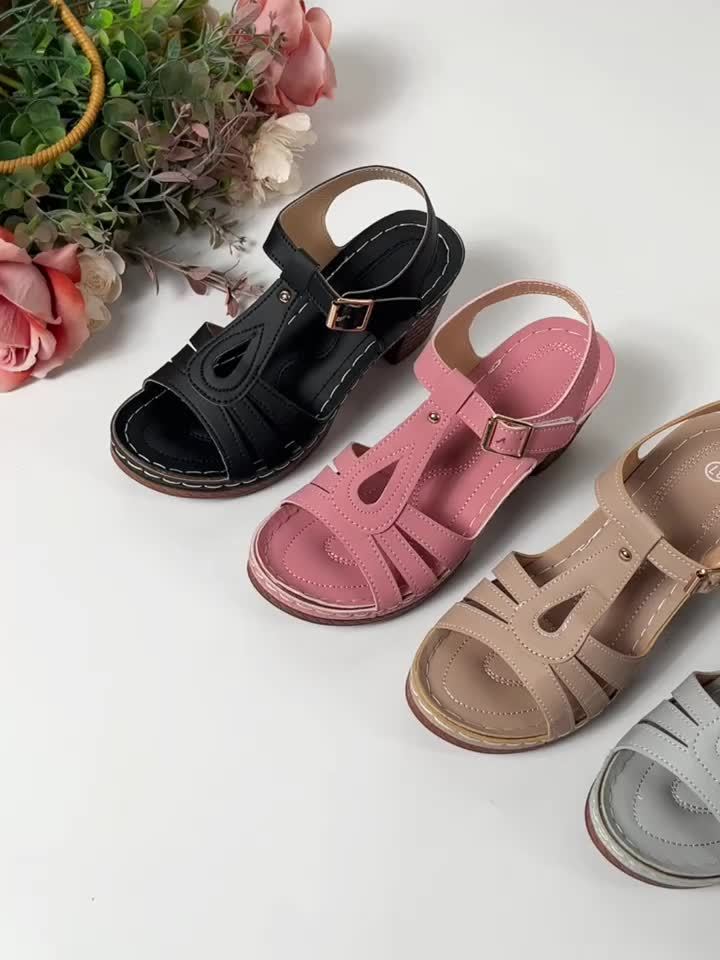 Gabrielle | Women's Block Heel Cushioned Sandals