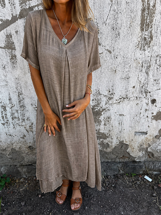 Arianna | Loose V-neck Dress