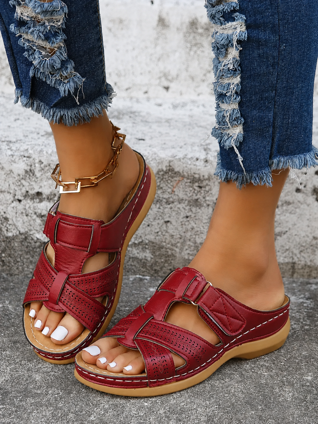 Emma | Women's Orthopedic Cushioned Wedge Sandals