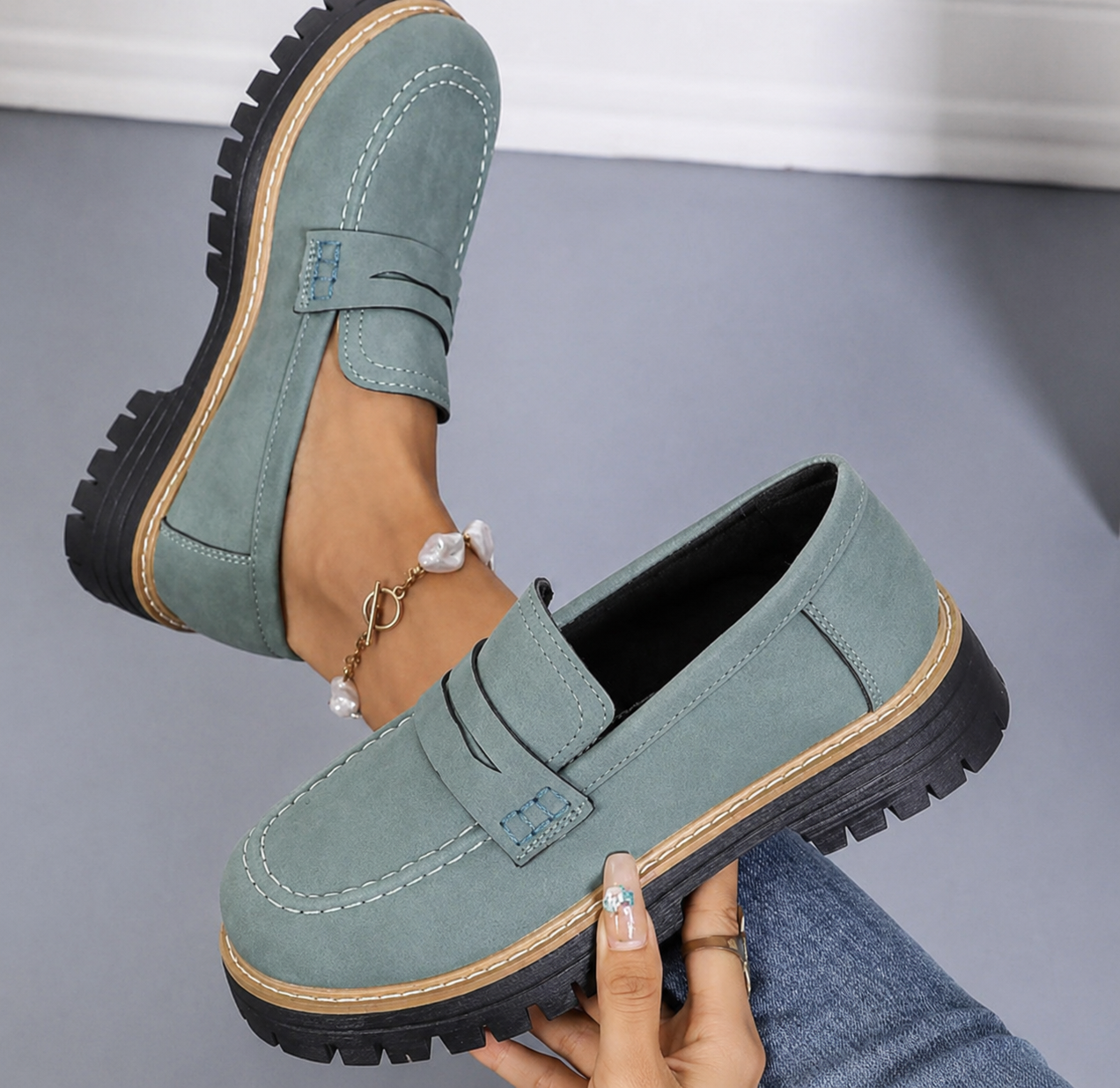 Michelle | Women's Chunky Platform Loafers