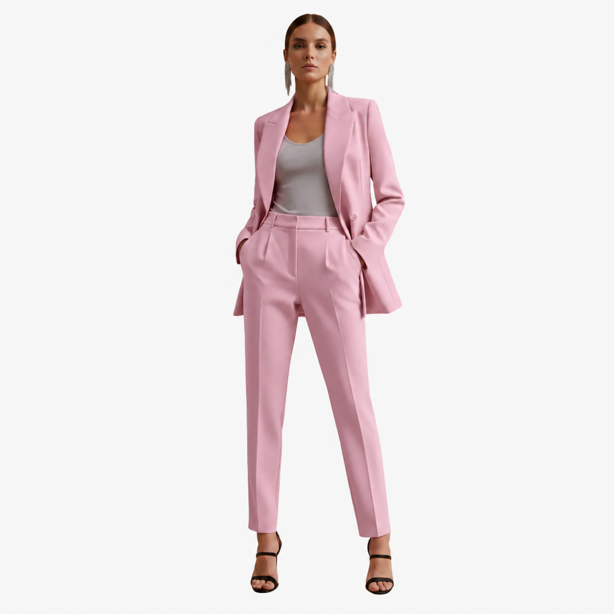 Linda | Women's Double Breasted Blazer Suit Set