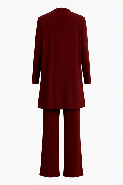 Tessa | Women's 3-Piece Cardigan Tank Top & Wide Leg Pants Set