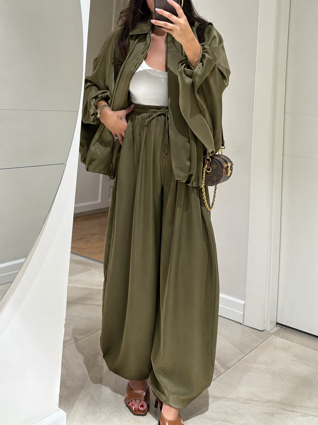 Isabella | Jacket + Drawstring Pants Relaxed Two-piece Suit