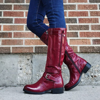 Bella | Timeless Round Toe Knee-High Boots