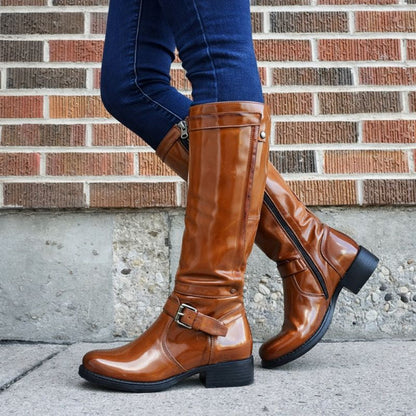 Bella | Timeless Round Toe Knee-High Boots