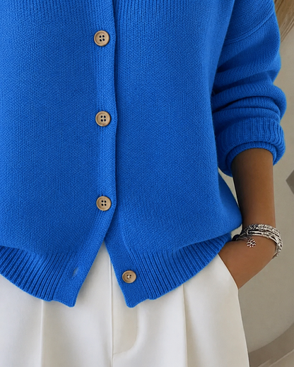 Gloria | Button Collar Cardigan