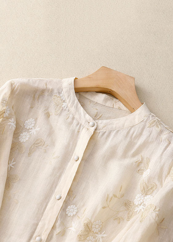 Charlene | Trendy Blouse with Floral Accents