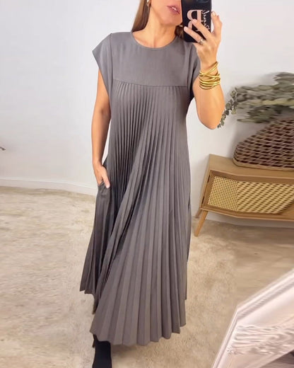 Elizabeth | Women's Flowy Pleated Maxi Dress Cocktail
