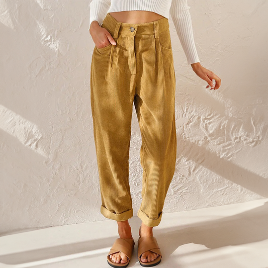 Sara | Retro Cord Comfort Pants