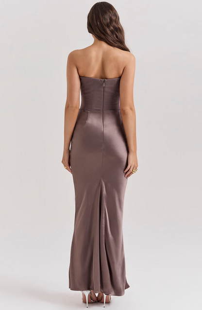Eleanor | Women's Wedding Guest Lace Strapless Dress Evening
