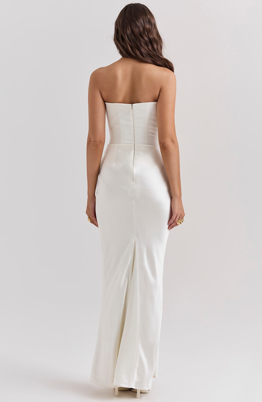 Eleanor | Women's Wedding Guest Lace Strapless Dress Evening