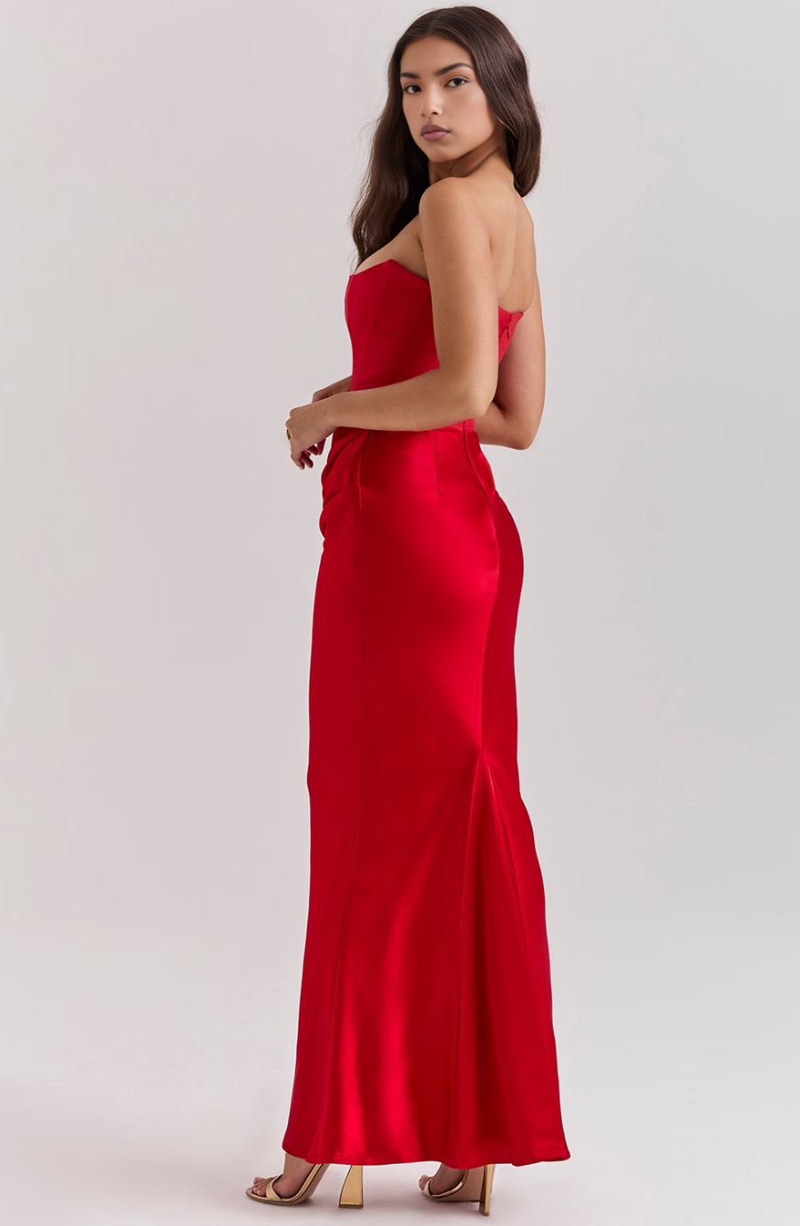 Eleanor | Women's Wedding Guest Lace Strapless Dress Evening