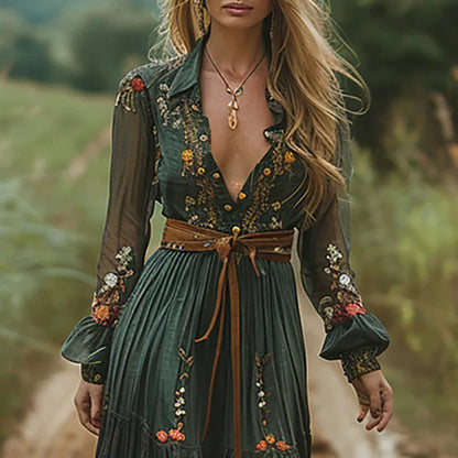 Madelyn | Bohemian Floral Maxi Dress