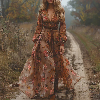 Madelyn | Bohemian Floral Maxi Dress
