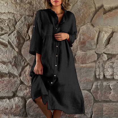 Olivia | Women's Flowy Refined Mid-Length Dress Evening