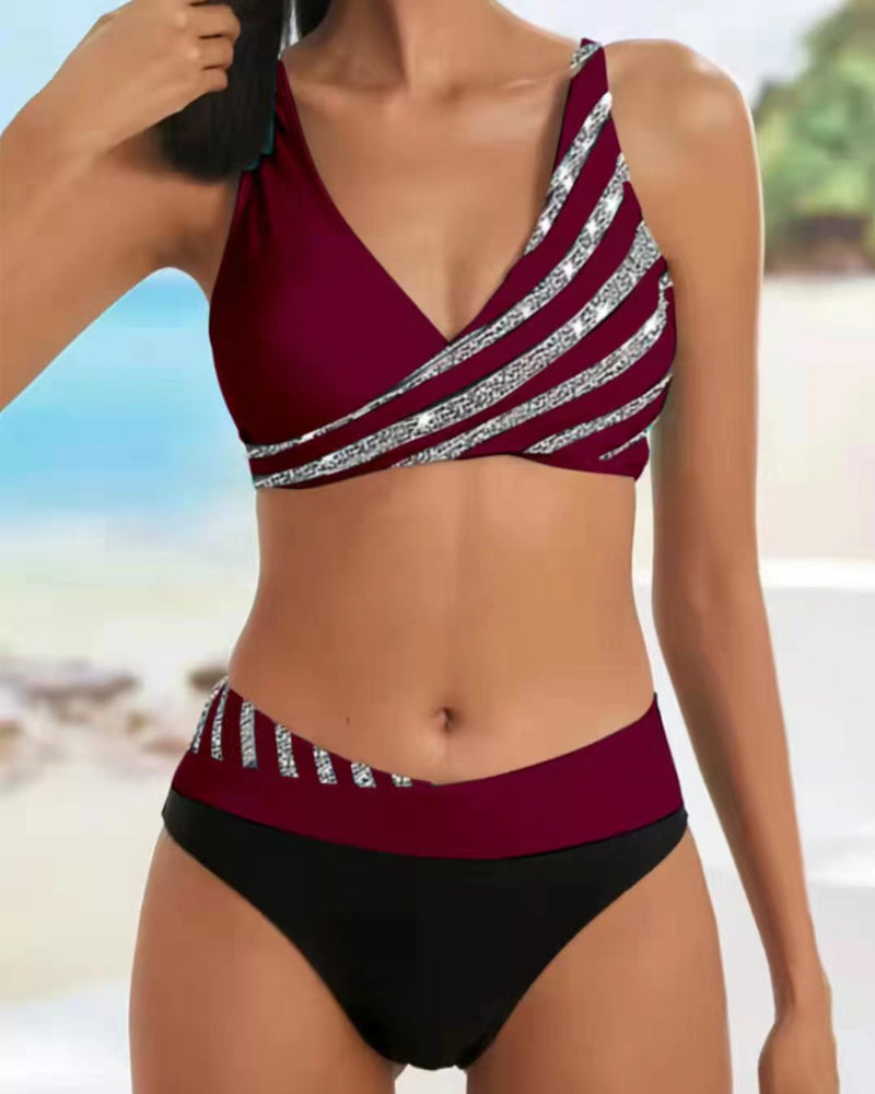 Frances | Women's Printed Flattering Bikini Set for Beach