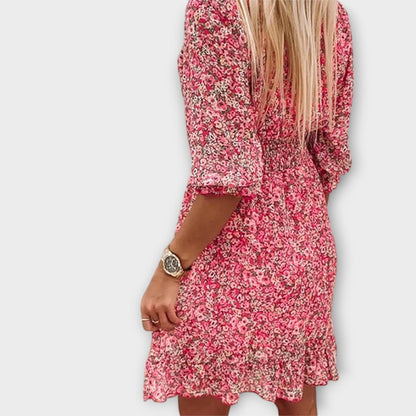Amelia | Floral Puff Sleeve Dress for Women