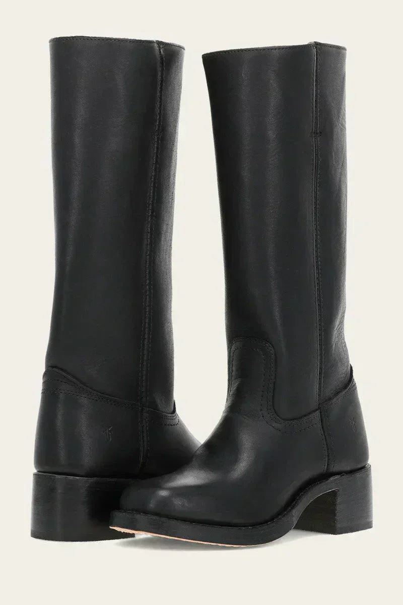 Elena | Knee-High Boots with Slim Fit and Structured Sole